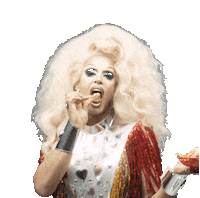 Drag Queen Eating Sticker by Sony Music Germany