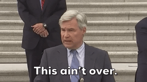 Sheldon Whitehouse This Aint Over GIF by GIPHY News