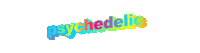text psychedelic wordart Sticker