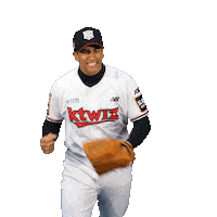 Happy Baseball Sticker by kt wiz