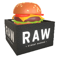 rawstreetburgeronline burger rawstreetburger raw street burger raw street Sticker