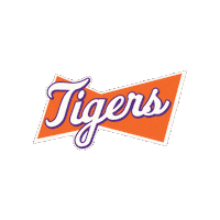 Bow Tie Orange Sticker by Tigertown Graphics