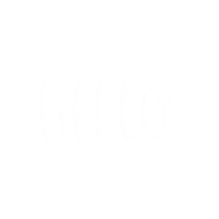 Flowers Hello Sticker