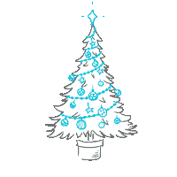 appear christmas tree Sticker by Breden Kids