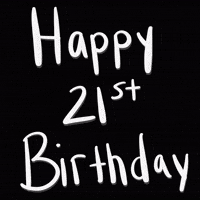 21St Birthday GIF