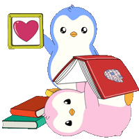 School Read Sticker by Pudgy Penguins