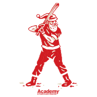 academyso sports christmas baseball holiday Sticker