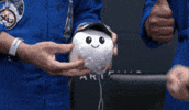 Zero Gravity Fist Bump GIF by NASA