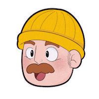Hat Drool Sticker by Forbidden Planet Int