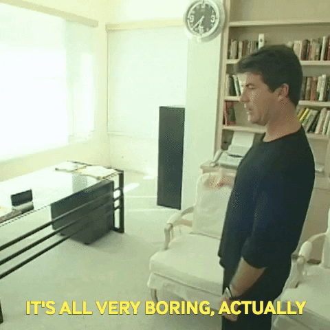 bored simon cowell GIF by MTV Cribs