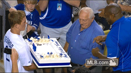 Los Angeles Dodgers Eating GIF by MLB