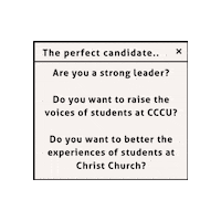 Elections Candidates Sticker by Christ Church SU