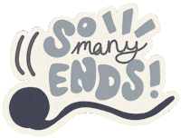Lettering Ends Sticker