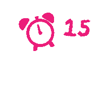 Pink Clock Sticker by Unilever Indonesia