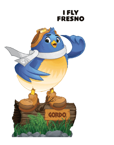 Bird Airport Sticker by FlyFresno