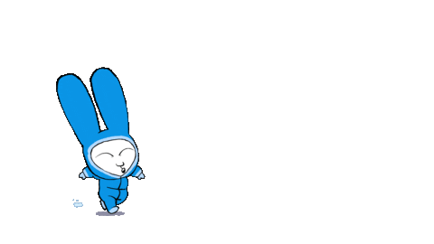 Happy New Year Snow Sticker by Simon Super Rabbit