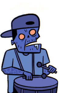 Fueled By Ramen Skeleton Sticker by ALL TIME LOW