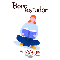 Promagis concurso estudo aprendizagem bora estudar Sticker