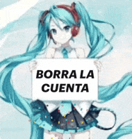 Borra Hatsune Miku GIF
