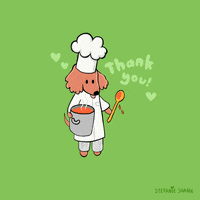 Food Service Thank You GIF by Stefanie Shank