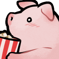KritzelPixel pig popcorn piggy tiffy GIF