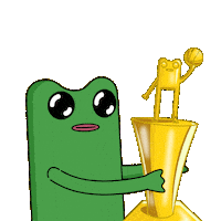 Great Job Winner Sticker by fwogs