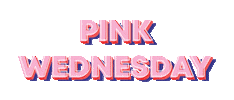 Pink Wednesday Sticker by Santomar