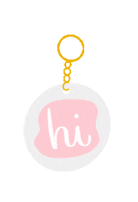 Keychain Hello Sticker by Palito de Pan