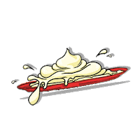 Clown Pie Sticker by S4C