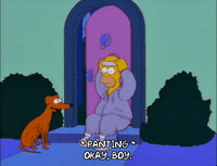 sitting homer simpson GIF