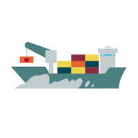 SUCO_org sea boat ship transport Sticker