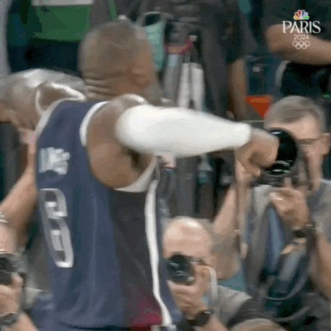 Lebron James Sport GIF by NBC Olympics