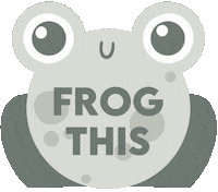 Frog Knitting Sticker by Sysleriget
