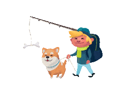 MyndSKCZ happy dog cool excited Sticker