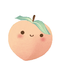 laflairpalette kawaii peach cutepeach laflairpalette Sticker