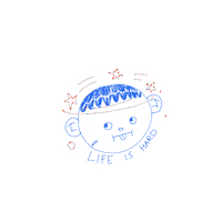 Stayawayfromhate cartoon confused tired drunk Sticker