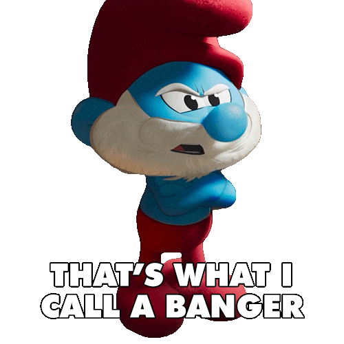 Banger Smurf Sticker by Smurfs Movie