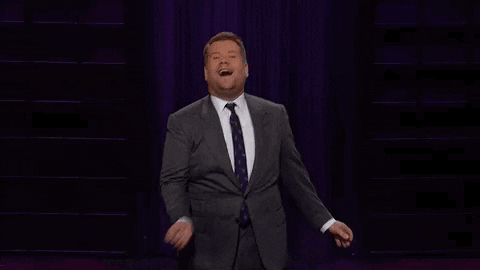 happy james corden GIF by The Late Late Show with James Corden