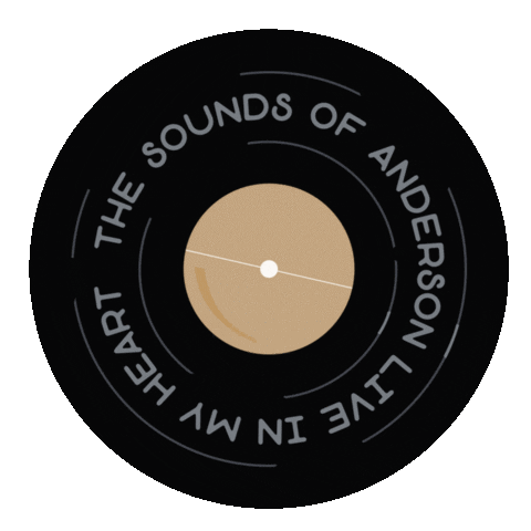 Gold Au Sticker by Anderson University