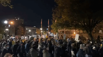 Hundreds March in Boston Demanding all Votes be Counted in Presidential Election