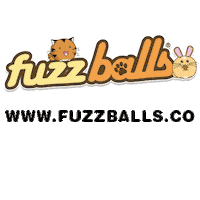 Fuzzballs anime cat cute logo Sticker