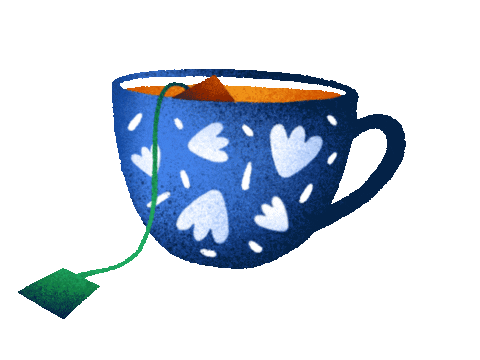 Tea Drinking Sticker