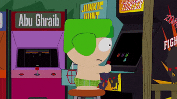 kyle broflovski arcade GIF by South Park 