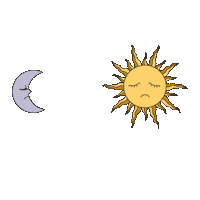 Sun And Moon Love Sticker