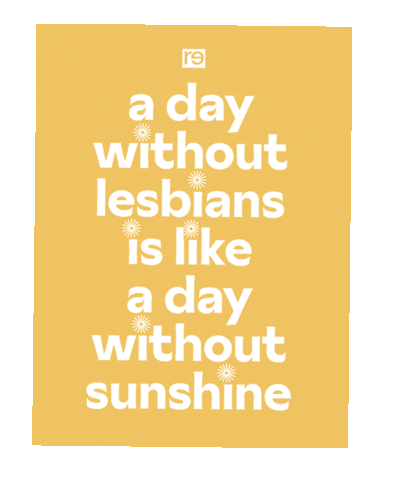 re-inc pride sunshine lesbian pride month Sticker