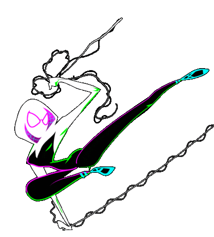 Spider Gwen Spiderman Sticker by Pingolito