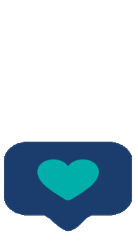STLCC love heart blue like Sticker