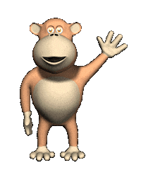 monkey hello Sticker