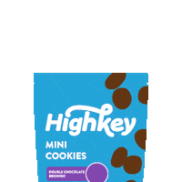 highkeysnacks lemon mint chocolate chip chocolate chip cookies Sticker