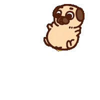 Dog Puppy Sticker by Puglie Pug